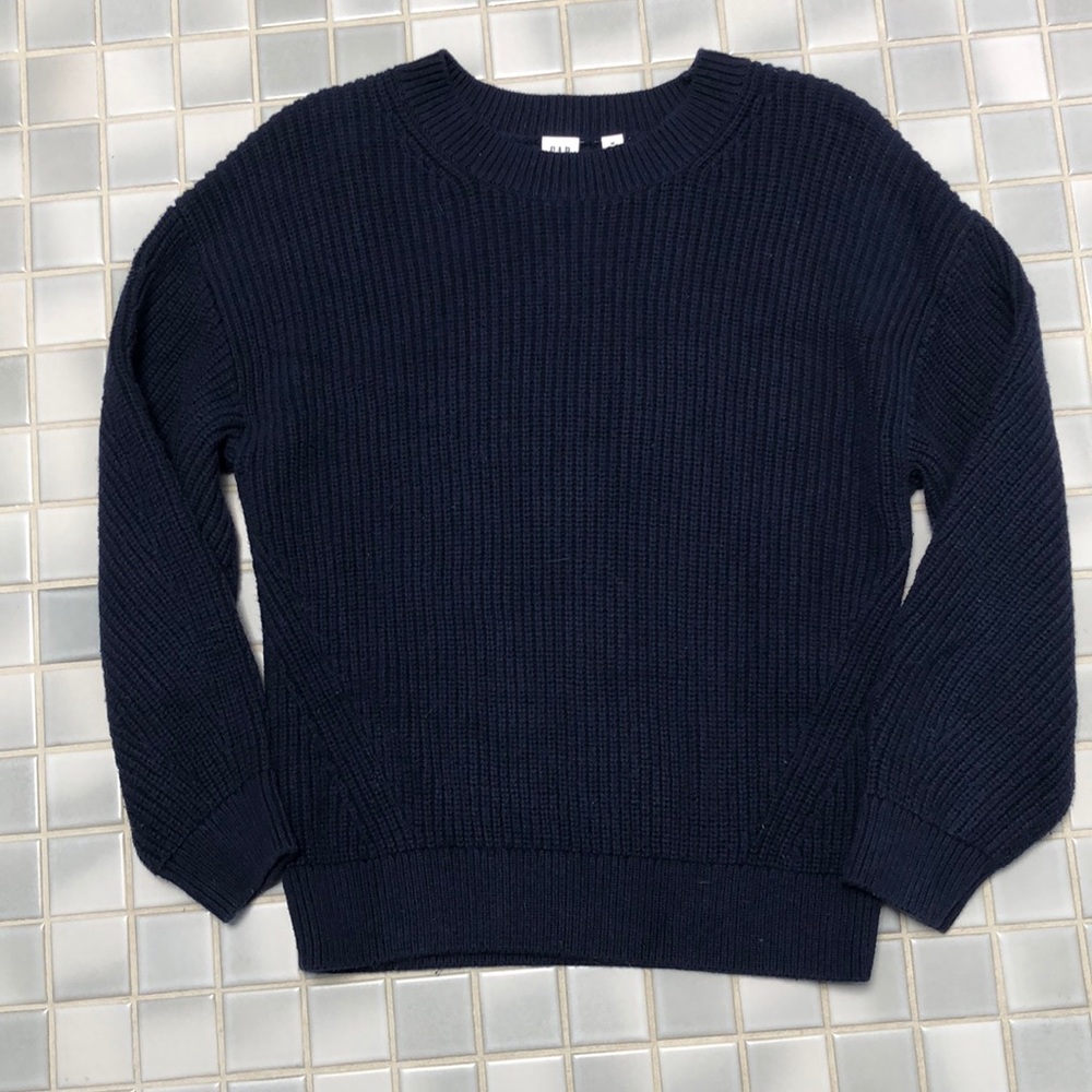 GAP crew neck pullover sweater navy blue